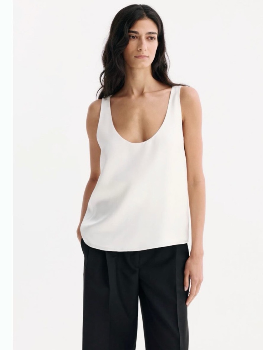 New w/ Tags Róhe Silk Scoop Neck Top size 38 / US 6.